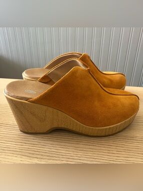Dr. Scholl’s Poppy Slip On Mules Shoes / Leather / Size: 8.5 / Retro / Boho